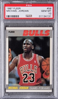 1987-88 Fleer #59 Michael Jordan - PSA GEM MT 10